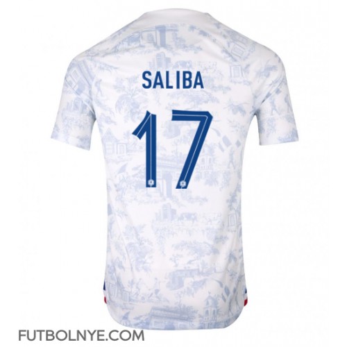 Camiseta Francia William Saliba #17 Visitante Equipación Mundial 2022 manga corta